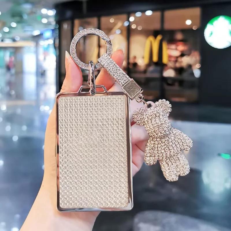 Suitable For Nio Onvo L60 Keycase 24 Card Car Nfc Keycover Key Shell Keychain Cute Bear Keychain Diamond Car Key Holder