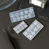 2PCS Silicone Nail Art Moulds Flower Nail Art Template Moulds Silicone Texture for Beauticians and Nail Art Learners