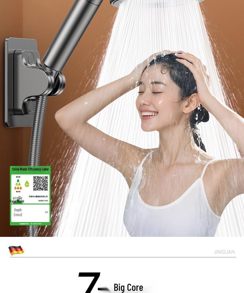 Adjustable Rotatable Shower Head for Small Apartments with Strong Water Flow