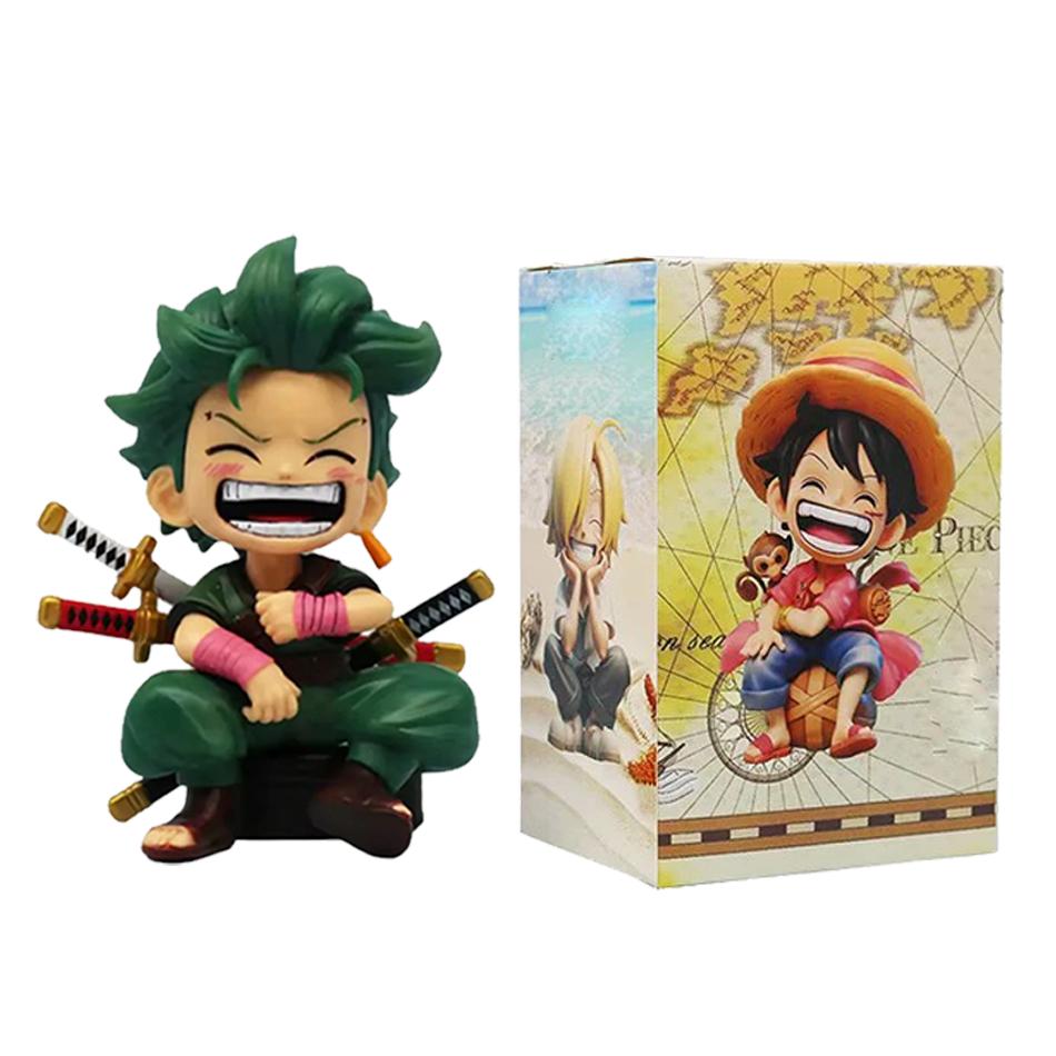 6Pcs One Piece Figures Set Luffy Zoro Nami Chopper Sanji Franky Collectible Model Figurine Model Doll Toys Gift Mini Figures