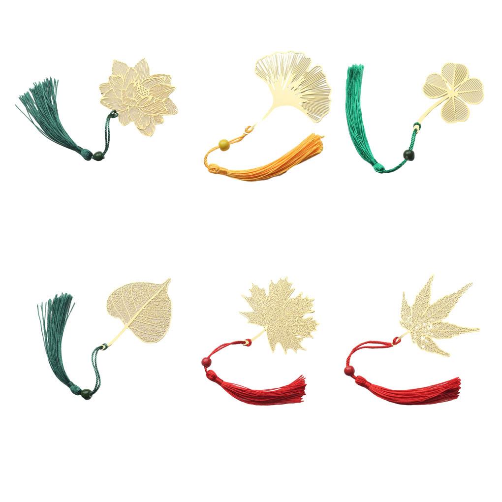 Vintage Bookmark Page Marker Reading Tool Retro Multiple Shapes Student Accessories Tassel Bookmarks Attractive Chinese Style