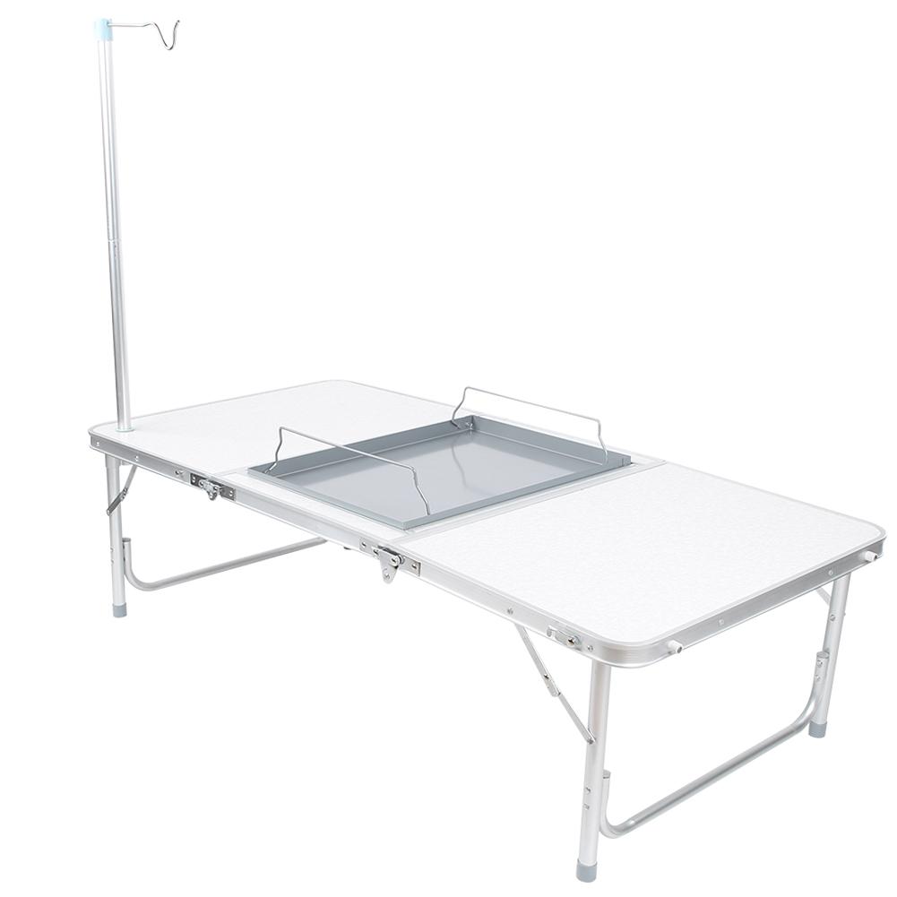 Folding Table Portable Aluminum Alloy Multipurpose Indoor Outdoor Party Camping Furniture Supplies
