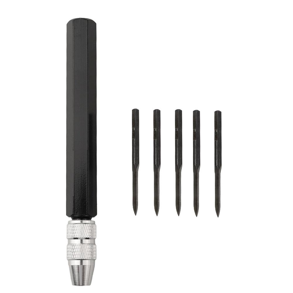 Multi Purpose Deburring Tool with Adjustable SC1300 Handle and 5 BD5010 Blades for Metalworking and Preparation