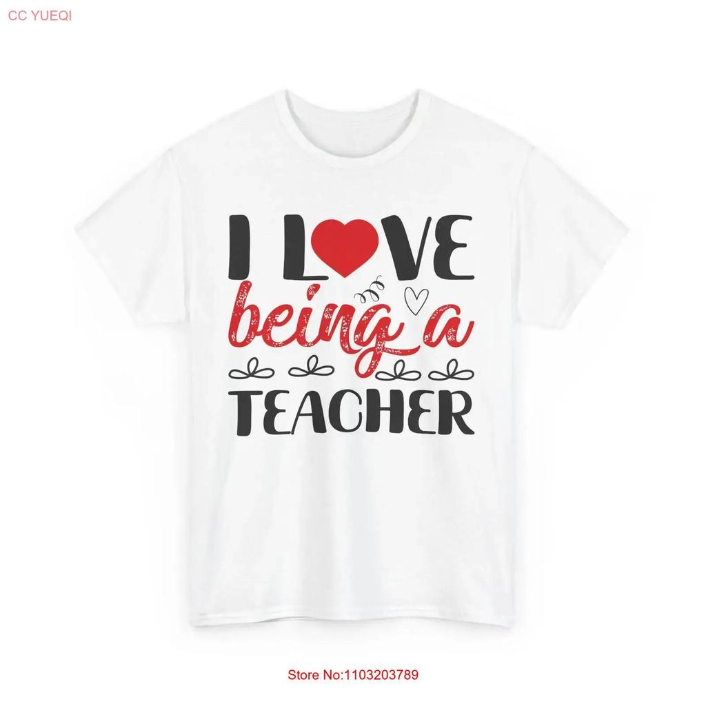 I Love Being A Teacher T Shirt Knowledge Is Power Perfect For Teachers Vintage Top For Everyday Wear Streetwear Slightly