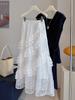 Women's Summer 2025 High Waist Lace A-line Skirt - Irregular Mid-length Drapey Design