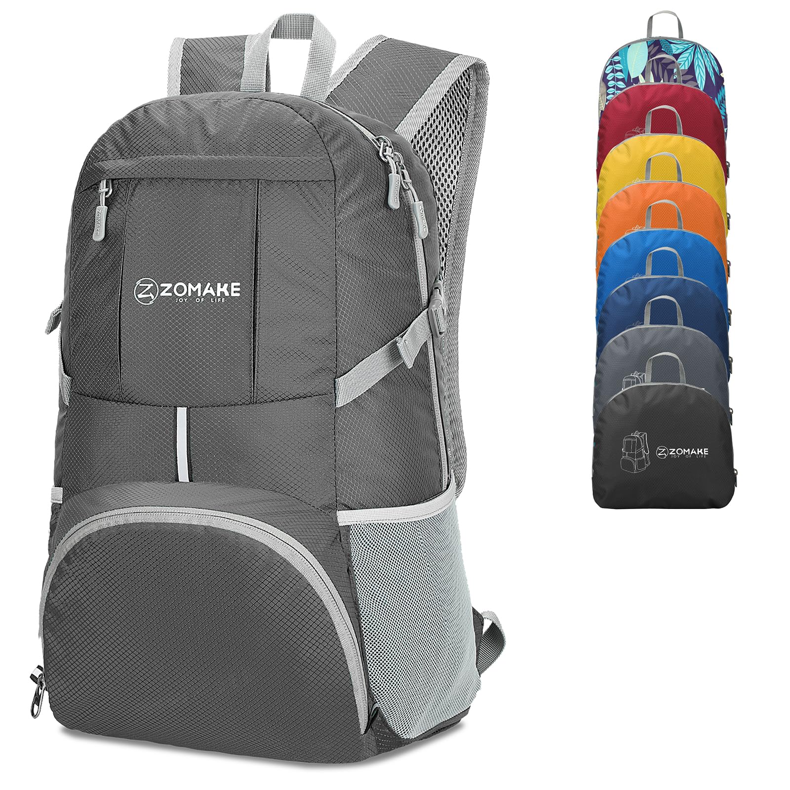 

[ZOMAKE] Foldable Backpack, Large Capacity 35L, Outdoor Bag, with Chest Strap, Waterproof, Lightweight, Attack Pack, Daypack, for Mountain Climbing,