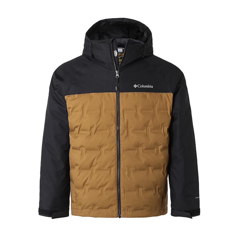Columbia City Outdoor Series Waterproof Thermal Insulated Zip-Up Hooded Jacket Men Jacket Khaki WE7857-257