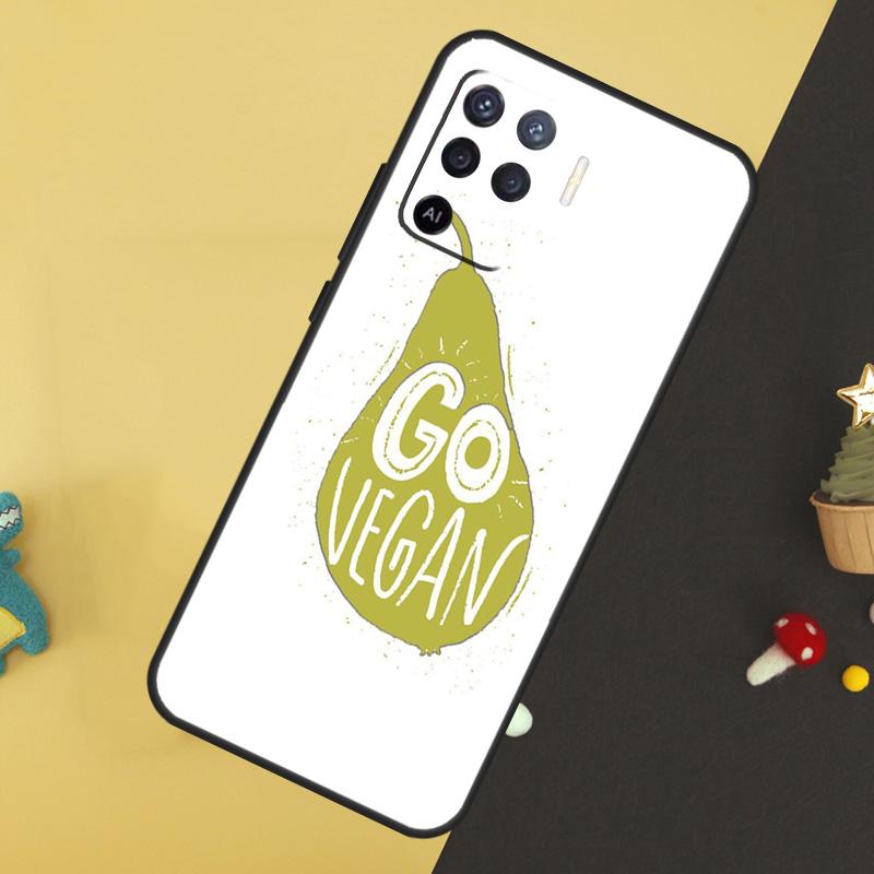 LOVE VEGGIE Vegetarian Quotes VEGAN Case For Oppo A58 A78 A98 A18 A38 A74 A94 A54 A15 A17 A57 A6 A5 Pro A16 A76 A96 A40 A60 A80