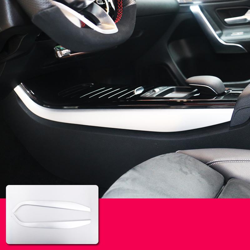 For Mercedes Benz A CLA Class W177 C118 A180 A200 A220 Console Protective Trim Cover Plastic Stickers Accessories Car