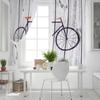 Bicycle Window Curtains Living Room Decor Curtains for Bedroom Luxury Home Decor Flat  Window