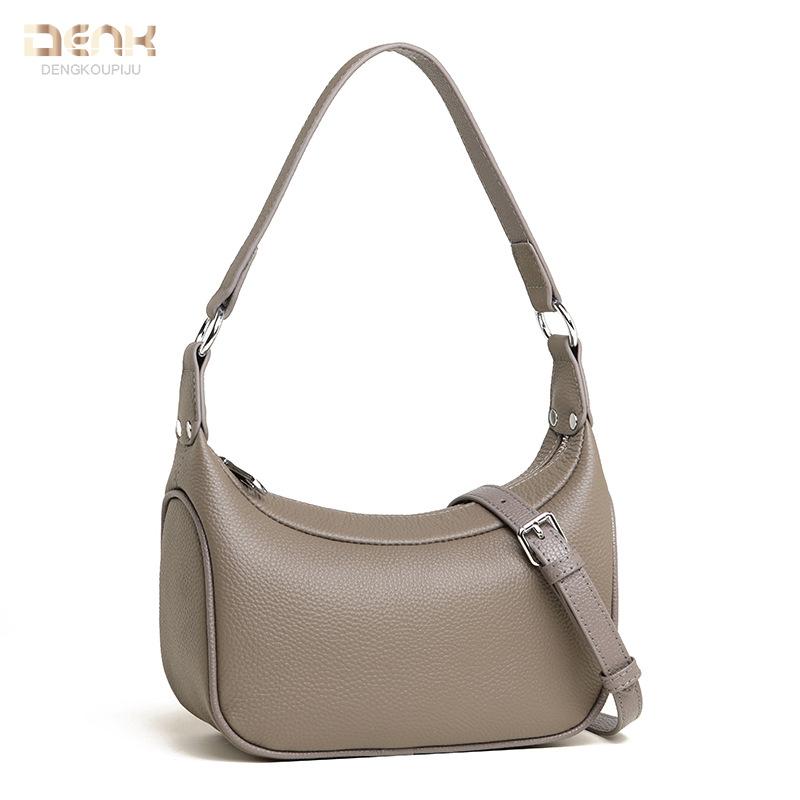 Real cowhide women's bags niche underarm bags new high-end first-layer cowhide shoulder messenger bags