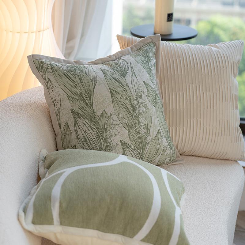 18X18in Throw Pillowcase Luxury Square Soft Cushion Cover for Couch Sofa Living Room Bed Farmhouse Decor
