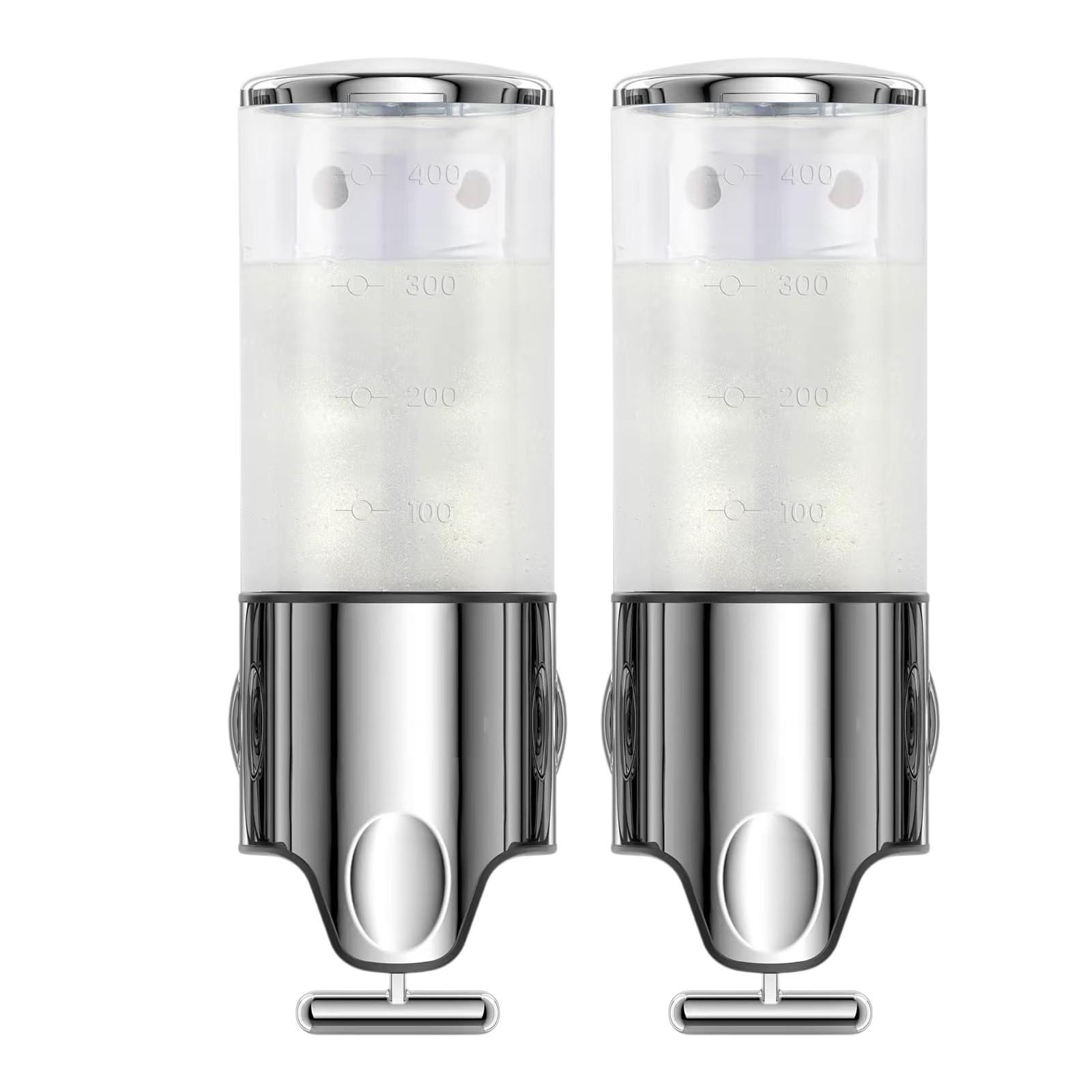

Shampoo And Conditioner Dispenser Shower Dispenser Drillless Shower Soap Dispenser Bathroom Wall Mounted Shampoo Conditioner Body Wash Dispenser One Size