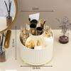 Desktop Rotating Makeup Brush Storage Holder Cosmetics Shelf Desktop Dressing TableEyeshadow BrushLipstick Box Pen Holder