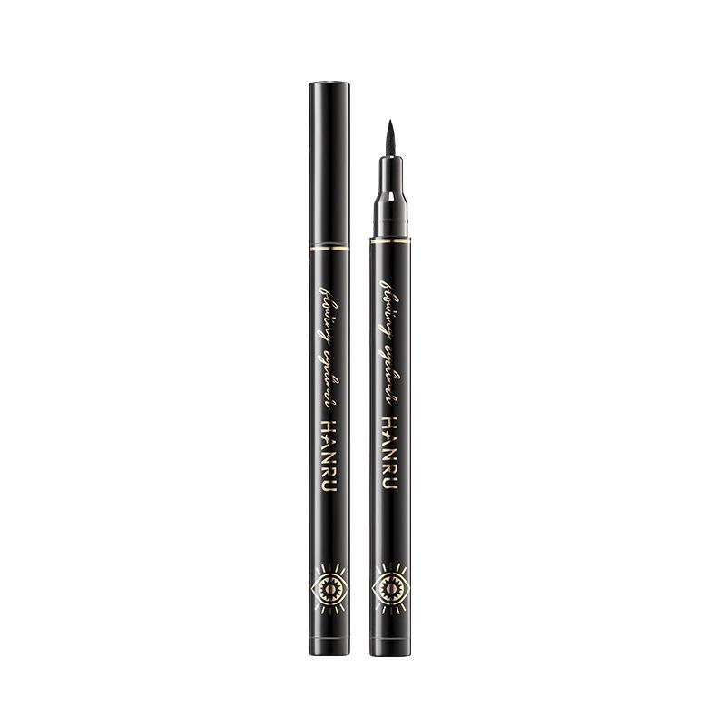 

Han Ru Long-lasting Waterproof Eyeliner Pen with Smudge-proof Eyelash Stamp for Beginners