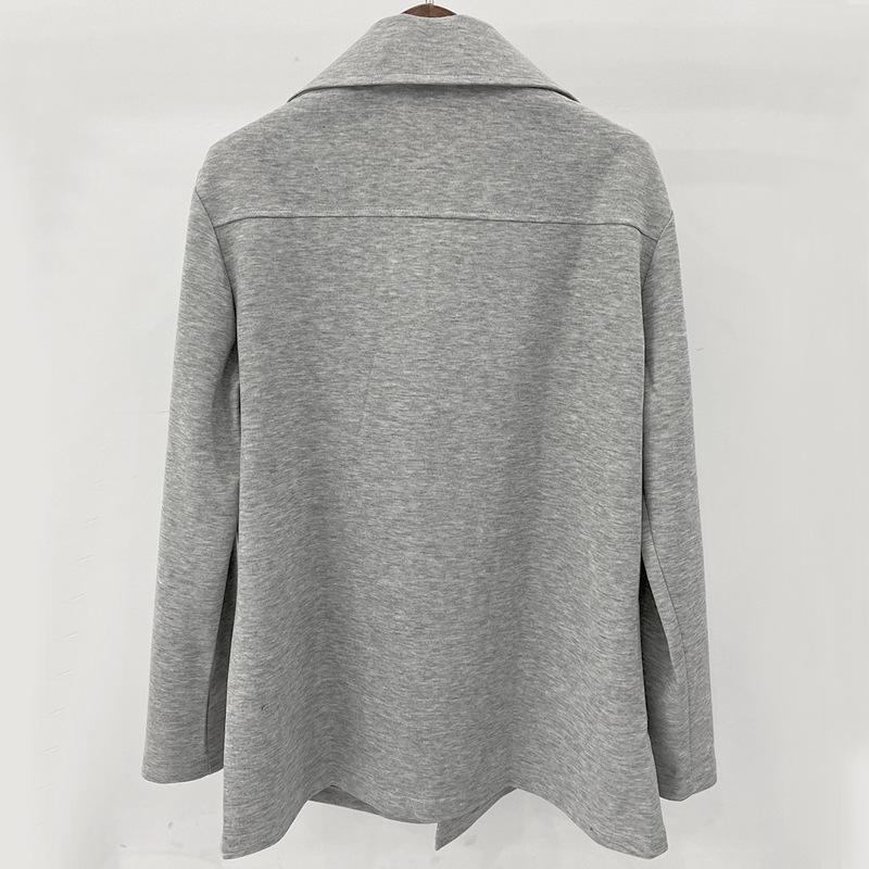 Autumn and Winter New Trench Coat Business Men's Woolen Mid-length Trench Coat Double Breasted Casual Trench Coat
