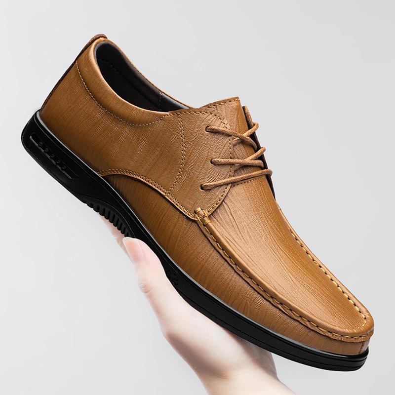 

Мода Мода Качество Натуральная кожа Офис Бизнес Балетки Роскошный бренд Дышащие Мужские Туфли для вождения Мягкая подошва На шнуровке Оксфорды 46