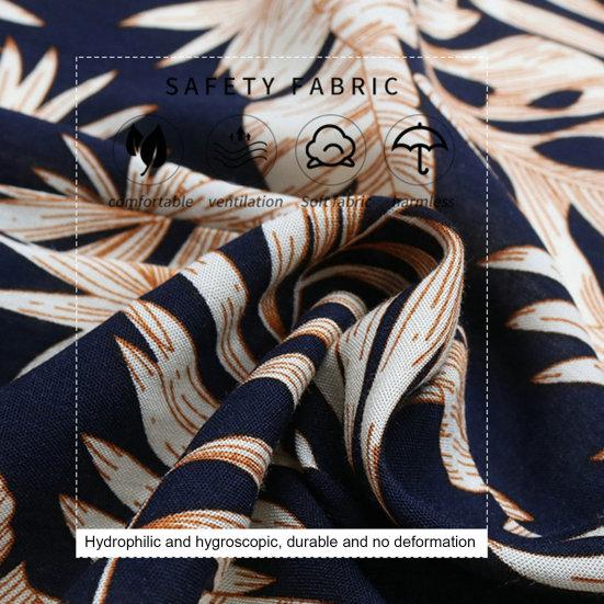 Women Vacation Dress V Neck Hollow Out Waist Irregular Patchwork Hem Leaf Print Sleeveless Back Zipper Closure Beach Boho Dress