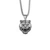 Cartoon Fashion Domineering Tiger Head Necklace Men'S Pendant Trendy Brand Personality Hip Hop Simple Sweater Chain