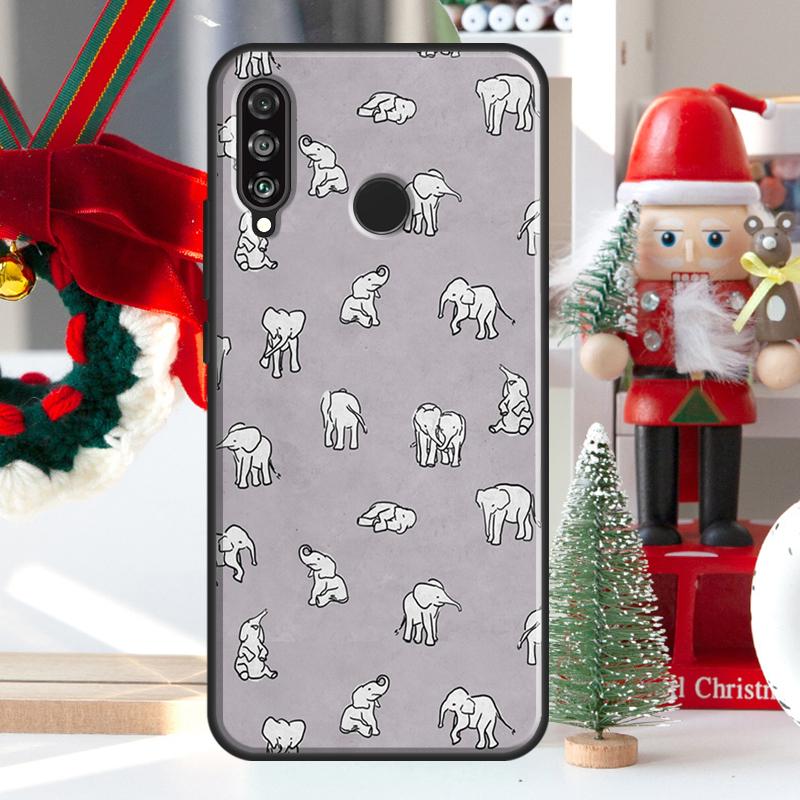 Cute Baby Elephant For Huawei Nova 5T 9 10 SE 7i 8i 11i 12i Y73 Y72 Y61 Y91 Y60 Y70 Y90 P20 P40 P30 Lite Case