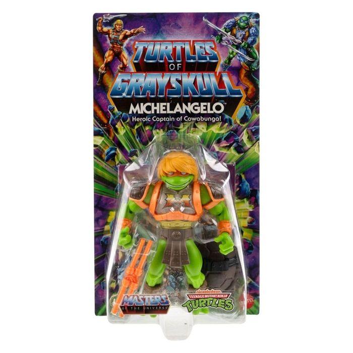 Figurine - motu x tmnt - michelangelo - 14 cm - articulée - accessoires inclus