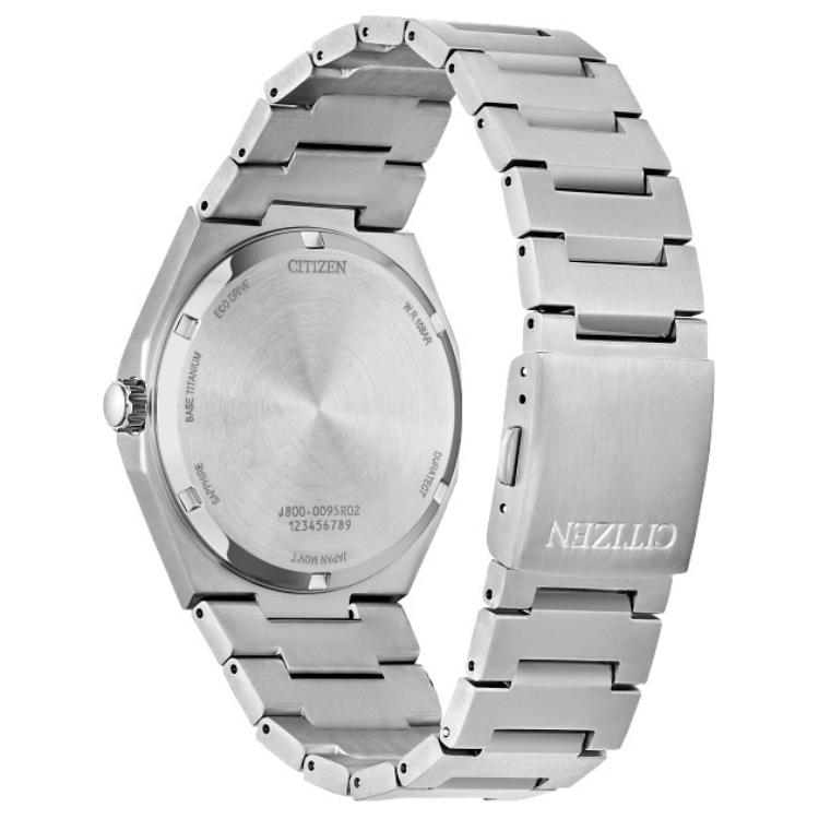 CITIZEN Eco Drive 100m Water Resistant Light Powered Quartz Movement Super Titanium Strap Watch AW0130-85X