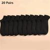 1/10/20/50/100 Pairs Boat Socks For Women Men Invisible Low Cut Silicone Non-slip No-show Ankle Socks Casual Breathable Socks