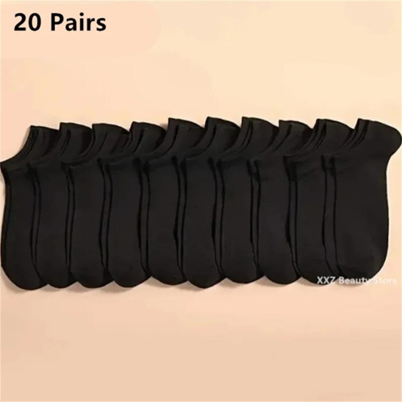 1/10/20/50/100 Pairs Boat Socks For Women Men Invisible Low Cut Silicone Non-slip No-show Ankle Socks Casual Breathable Socks