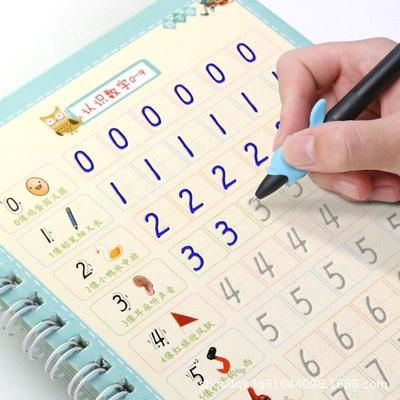 Übungsbuch für digitale Kalligraphie für Kinder: Groove Learning Numbers & Magic Tracing