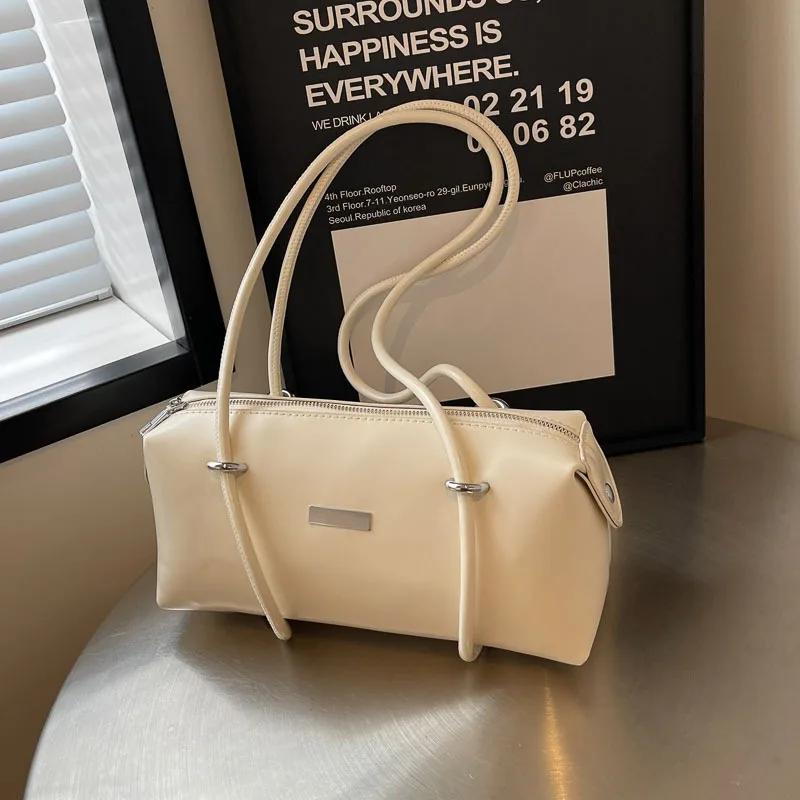 

Женская простая квадратная черная кожаная сумка через плечо из искусственной кожи, сумки через подмышки, большая вместимость, винтажный бренд, горячая девушка