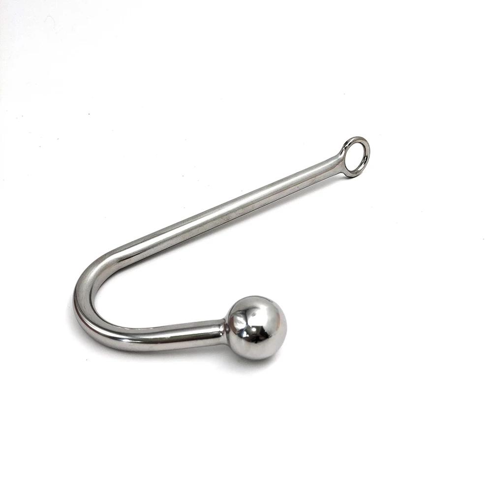 Metal Butt Plug with Ball Metal Anal Plug Dilator Sex Toys for Men and Women Adult Products Anal Hook Gay Stainless Steel