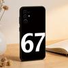 Six Seven 67 Phone Case Black Silicone Soft For Samsung S25,S24,S21,S22,S23,S30,Ultra,S20,Plus,Fe,Lite