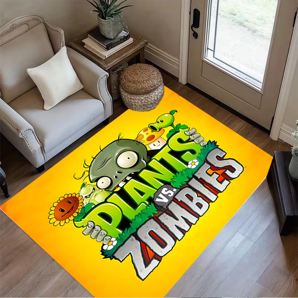 Plants Vs Zombies Adventure Floor Rug Office Rug Suitable for Outdoor Bedrooms Foyer Decorate room Anti-slip Rug Office home decor