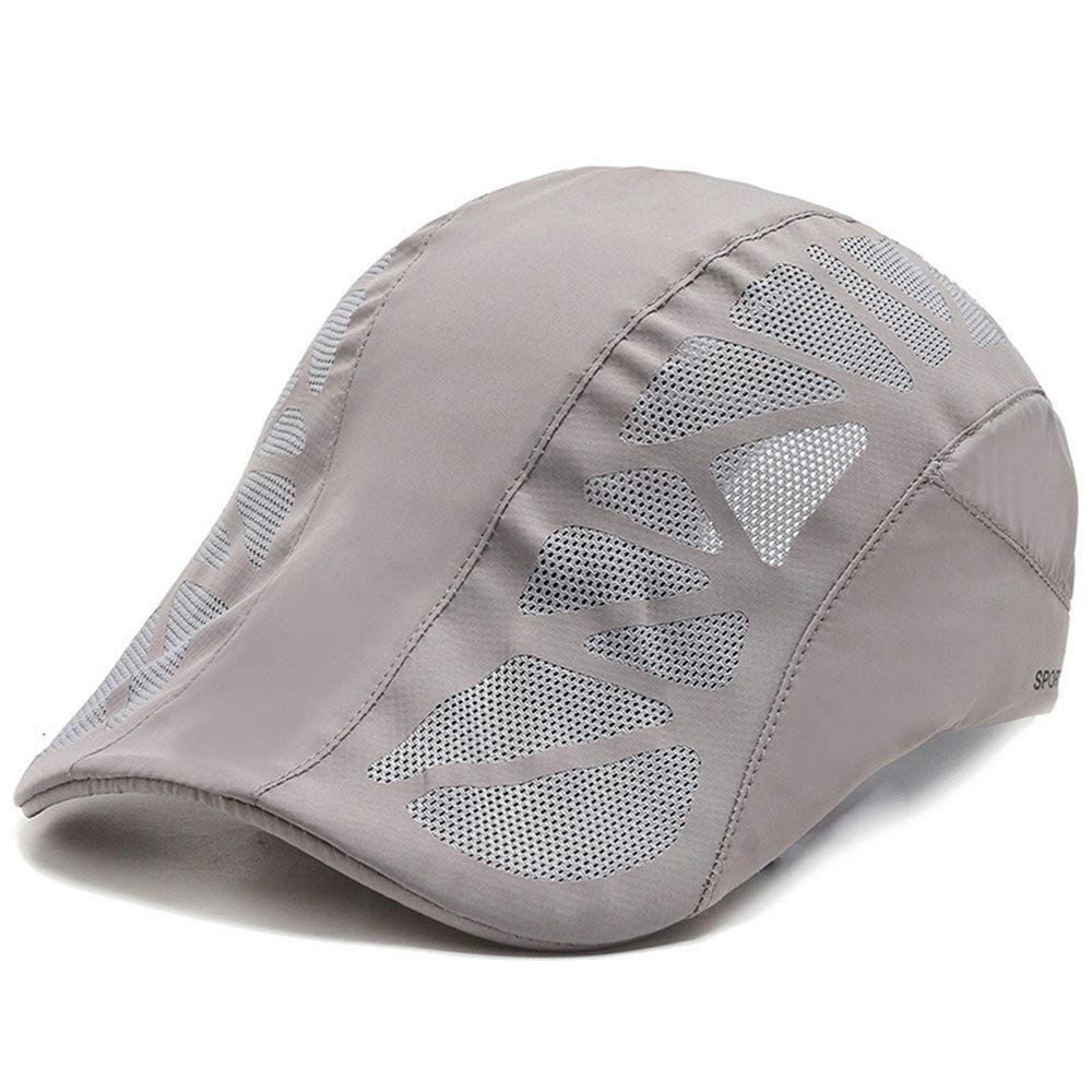 Cycling Adjustable Breathable Casual Tennis Caps Flat Cap Gatsby Hat Mesh Men Caps Beret Hat