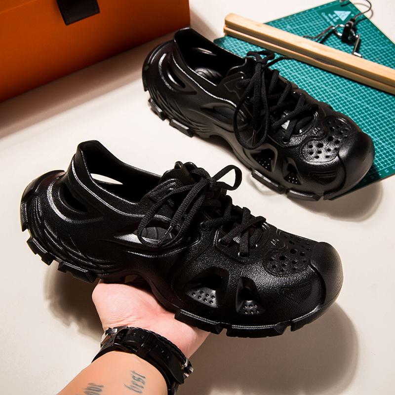 Men Beach Clogs 2026 Summer Soften Garden Clogs For Women Plain Sandals Comfortable Casual Lace Shoes Unisex