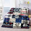 Blue Ball55 Customize Your Name Blanket Cozy Customizable Blanket Soft Warm Cozy Suitable for Nap Office Chair Sofa Bedding for All Occasions