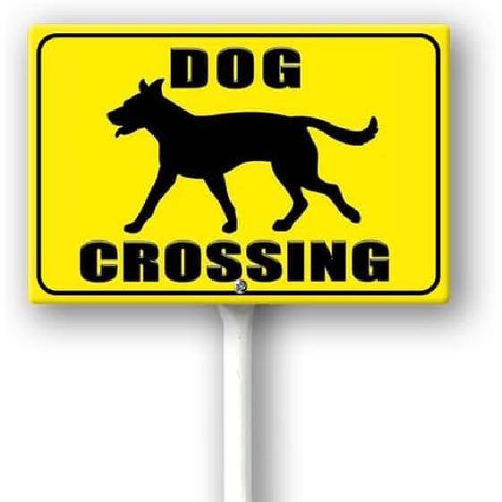 Boylee Squirrel Crossing Yard Sign with Stake 12x8inch Rustproof Aluminum Sign Outdoor Aluminum Sign for Lawn Yard Garden Decor, Easy To Install,