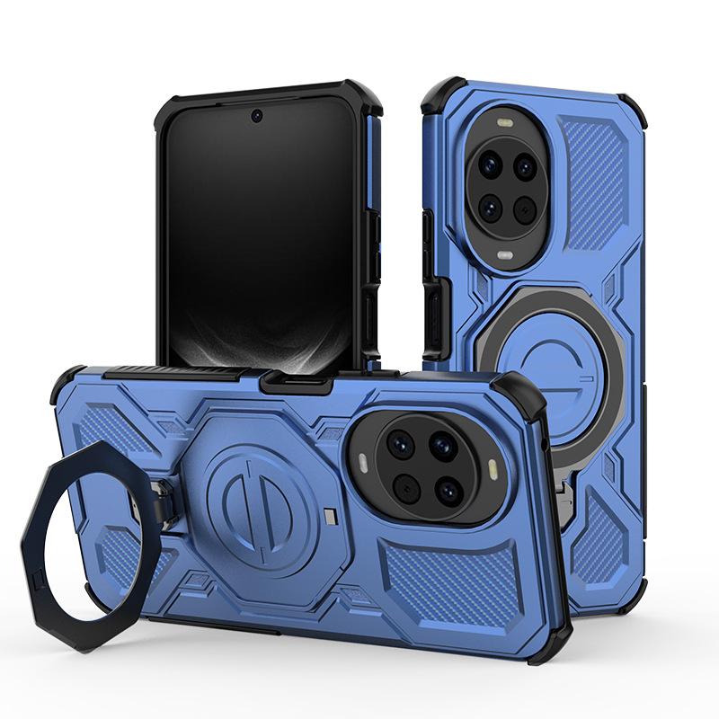 Huawei Nova 14 Pro Magnetischer Ring Halterung 360° Drehbar [Militärische Fallschutz] + Metallplatte für MagSafe Handyhülle