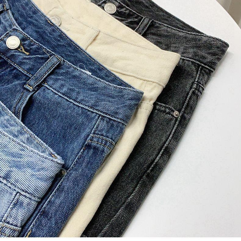 Stylish Loose High-Waist A-Line Denim Shorts for Women – Summer Korean Wide-Leg Slim Fit with Curled Hem