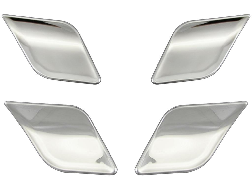 BRIGHTZ Finish Stainless Steel Inner Door Handle Set for Station Wagon and C220d Ultra-Mirror Covers, Plated, 4-Piece [INS-DHC-265] C-Class S206,