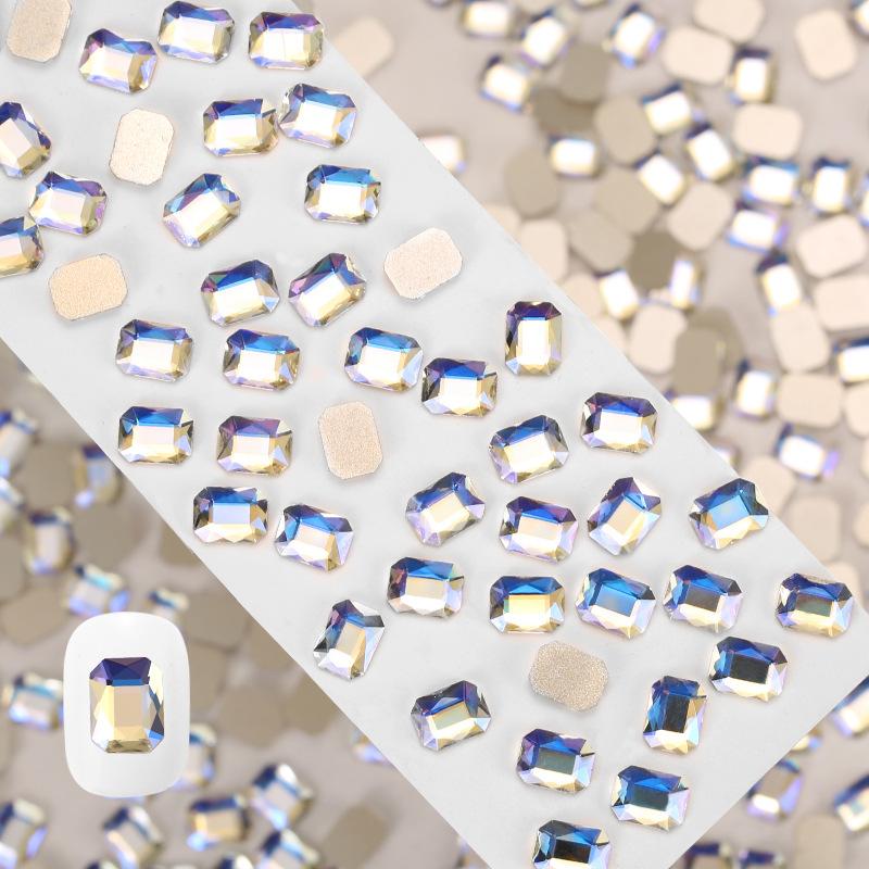 Crystal Moonlight Special-Shaped Diamond Cold Blue Moonlight Flat Bottom Diamond Mixed Horse Eye Water Drop Love Nail Art Diamond Jewelry