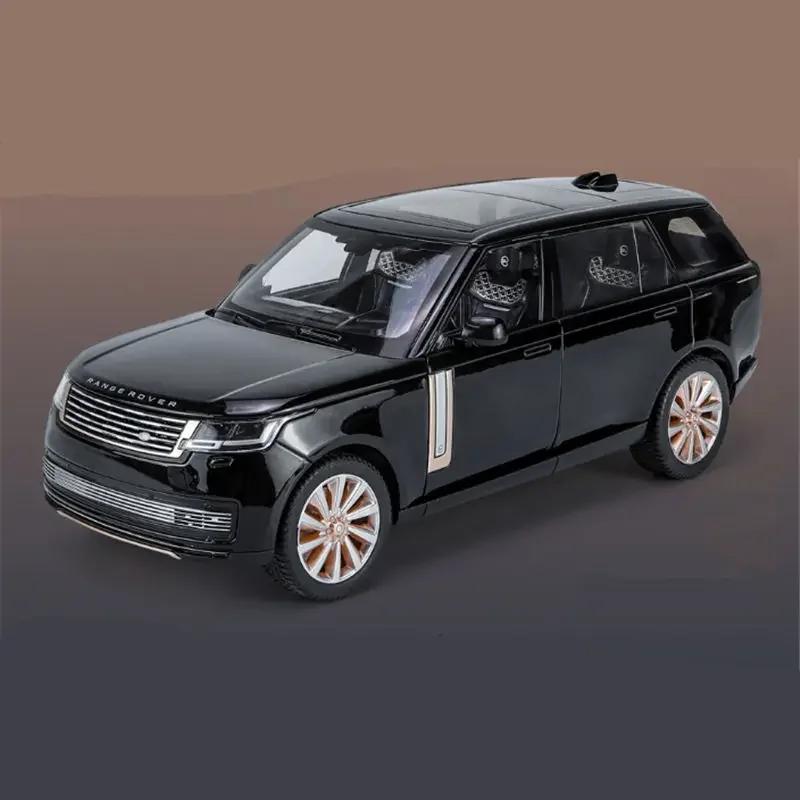 1:18 LAND ROVER Range Rover SV2022 Toys Cars Miniature Models Sound Light Land Cruiser LC300 Doors Opened Vehicle Children Gifts