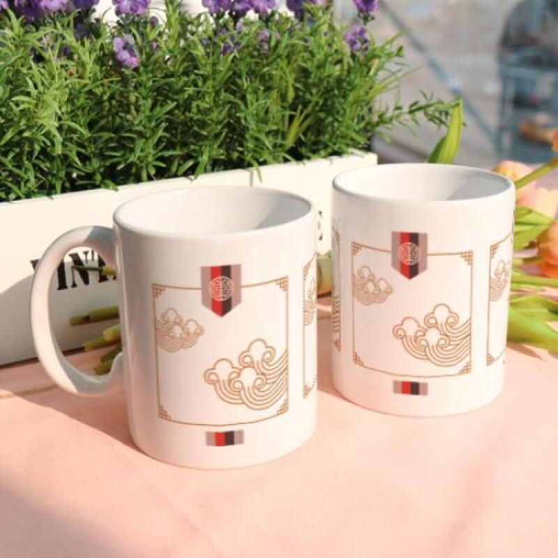 pr239-Design Mug 2p-Antique Traditional Pattern 02