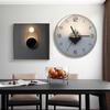 Glass Wall Clock Modern Design Geometric Series Art Round Mute Creative Hanging Home Living Room Bedroom Decoration 12 Inch