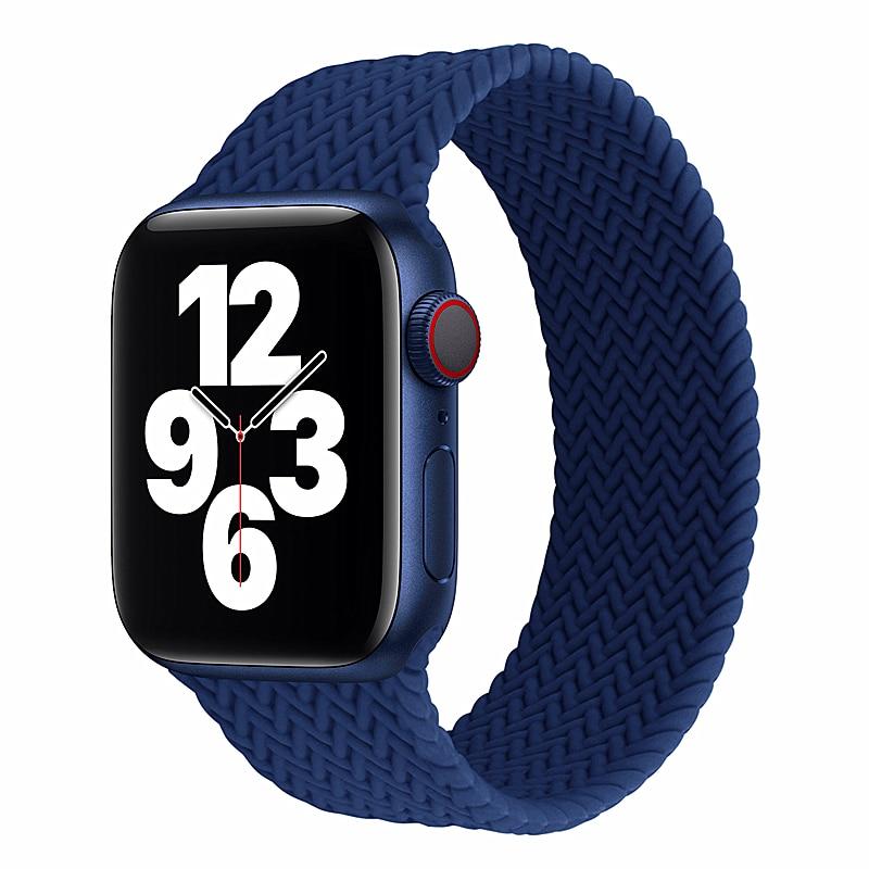Buy Woven elastic silicone solo band is suitable for Apple Watch strap 38mm  watch series se 5 4 3 42mm strap Apple Watch 6 strap 44mm 40mm at  affordable prices — free