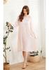 European Princess Cotton Lace Plus Size Retro Long Sleeve Nightgown - Soft Double Layer Homewear