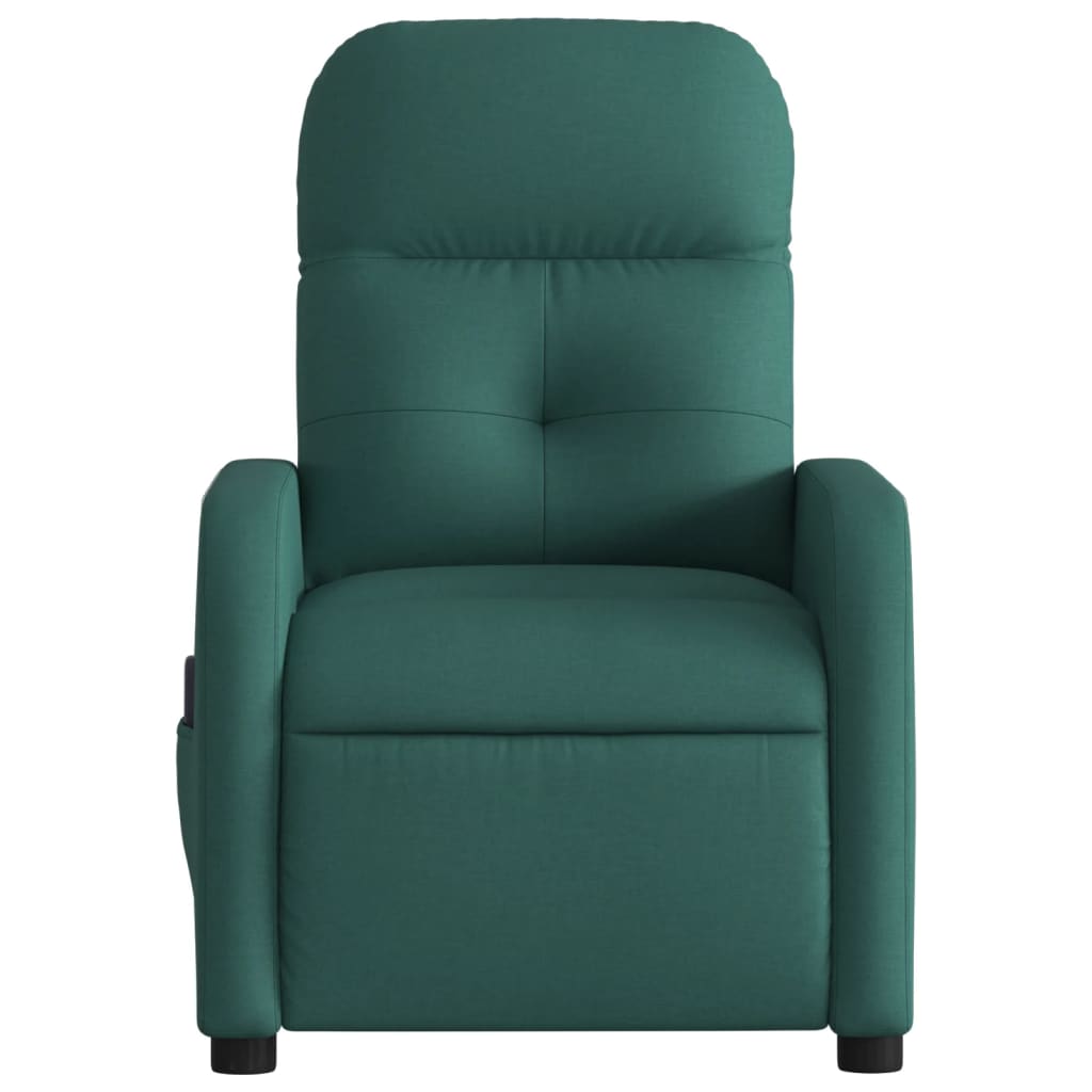 Massage Chair Dark Green Fabric