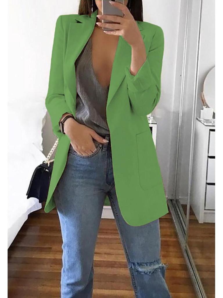 2026 Europäischer & Amerikanischer Revers-Strickjacke Slim Fit: Neuer Stil Damen Freizeitanzug Blazer, Frühjahrs-/Herbst-Oberbekleidung