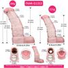 FAAK Silicone Penis Extender Penis Cover Hollow Horse Dildo Soft Thick Condom Cock Enlargement &extensions Sex Toys for Couples