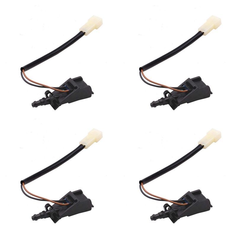 4X Car Heated Windshield Washer Spray Nozzle For Bora MK4 Golf MK4 Passat B5 Beetle Skoda Rapid SEAT 6E0955986B